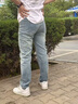 JEEP吉普高端男士牛仔褲男2026春秋新款寬松直筒褲休閑商務(wù)長(cháng)褲子男裝 曬單實(shí)拍圖