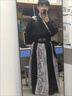 稻橙漢服男成人中國風(fēng)情侶古裝武俠客書(shū)生學(xué)生女套裝氣仙cp表演班服 墨蓮/腰帶+護腕 3XL 曬單實(shí)拍圖