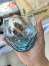 BORMIOLI ROCCO意大利進(jìn)口玻璃水杯大容量耐熱透明高顏值茶杯家庭裝果汁杯牛奶杯 藍(lán)色402ml1只 曬單實拍圖