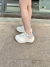 安踏（ANTA）女鞋運(yùn)動(dòng)鞋女輕靈夏季新款網(wǎng)面透氣跑步鞋休閑鞋戶外旅游鞋 象牙白/櫻花粉/蟹殼青 【透氣】 38 曬單實(shí)拍圖