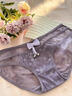 顏蓓薇情趣蕾絲性感內褲女蝴蝶結鈴鐺內衣丁字褲衩女純欲免脫三角短褲頭 306淺紫 1條 L 【120-150斤】 曬單實(shí)拍圖