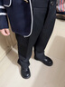 衣諾坊兒童西褲黑色長(zhǎng)褲領(lǐng)帶套裝男童六一演出服直筒褲校園中大童 曬單實(shí)拍圖