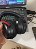 iKF V11 Pro7.1四模無線游戲耳機頭戴式7.1環(huán)繞音效藍牙有線電競專用三角洲FPS無畏契約辨位 黑紅色 曬單實拍圖