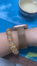 MSSM適用蘋果手表表帶Apple iwatch金屬小蠻腰磁吸扣表帶不銹鋼麥穗款女士腕帶-星光色38/40/41mm 曬單實拍圖
