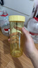特百惠（Tupperware）瑩彩430ML塑料杯男女士學(xué)生夏季運(yùn)動(dòng)水杯子戶外便攜大容量 香草黃 曬單實(shí)拍圖