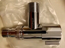 九牧（JOMOO）洗衣機角閥龍頭水嘴不銹鋼4分卡扣螺紋接口銀色74112-784/1C-1 曬單實(shí)拍圖