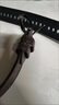 乖可愛(ài)女式皮帶百搭褲帶女休閑全孔針扣腰飾免打孔牛仔外搭裝飾褲腰帶 咖色 曬單實(shí)拍圖