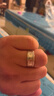 中國黃金招財貔貅足銀戒指男士六字真言開口戒七夕情人節(jié)禮物送男友老公 貔貅六字箴言戒指【玫瑰禮盒】 曬單實拍圖