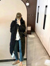 俞兆林羽絨棉服女中長(zhǎng)款過膝2025冬季新款韓版棉襖寬松加厚棉衣外套 黑色 (加厚) S 80-100斤 曬單實(shí)拍圖