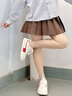 回力四季芒果頭板鞋女款2025新款春季百搭鞋子厚底小白鞋復(fù)古德訓(xùn)鞋 米紅 37 曬單實(shí)拍圖