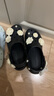 crocs卡駱馳厚底云朵洞洞鞋戶外|206750 黑色-001 37/38(240mm)  曬單實拍圖