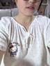 另約睡裙女款夏季純棉棉紗短袖薄款2026年新款可愛(ài)卡通貓咪睡衣家居服 5589 圓點(diǎn)貓咪 M 曬單實(shí)拍圖