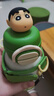 杯具熊（BEDDYBEAR）正品開口笑雙飲兒童保溫杯大容量吸管水杯上學(xué)保溫壺 開口笑雙飲保溫杯-綠衣小新600ml 曬單實(shí)拍圖