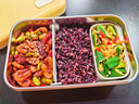 適盒（A4BOX）保溫飯盒加熱飯盒電熱飯盒熱飯神器日式便當(dāng)盒蒸飯器便攜插電帶飯神器智能加熱飯盒 0.8L 來(lái)米黃【全配】加熱底座+飯盒 曬單實(shí)拍圖