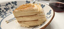 【動(dòng)物奶油】雙拼千層蛋糕（焦糖+開心果）  4塊/400g 曬單實(shí)拍圖