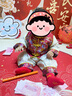 G.DUCKKIDS周歲禮服男寶寶夏季中式抓周衣服短袖夏裝嬰兒百日宴喜慶男童唐裝 祥云款【春秋款】 90 碼18-25斤85-95cm 曬單實拍圖