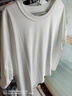 佐丹奴抗皺保型T恤女新款易打理垂感圓領(lǐng)寬袖口短袖上衣13325237 16皎白 XL 曬單實(shí)拍圖