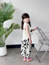 RB KIDS女童夏季套裝2025新款洋氣小女孩背心防蚊褲兒童休閑兩件套 米色 90 (建議身高80-90cm) 曬單實(shí)拍圖