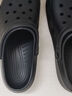 名創(chuàng)優(yōu)品（MINISO）洞洞鞋女男夏季外穿沙灘涼鞋防滑厚底踩屎感包頭涼拖鞋黑色38-39 曬單實(shí)拍圖