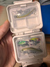 野營者釣魚小配件盒收納盒密封防水漁具專用魚鉤盒工具盒路亞餌盒 小號米色《密封防水》配件盒 曬單實(shí)拍圖