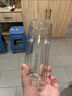 裕昶雙層玻璃杯水杯水晶加厚高端隔熱防燙高硼硅玻璃泡茶杯 水晶厚底300ml*6+杯架+小托盤(pán) 曬單實(shí)拍圖