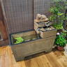 荷府家居 家居中式庭院花園流水魚(yú)池 落地?cái)[件陽(yáng)臺(tái)露臺(tái)流水噴泉擺件循環(huán)水景觀 長(zhǎng)款貔貅流水魚(yú)池 曬單實(shí)拍圖