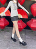 CAMILA KSENIA2025新款春夏厚底增高樂福鞋女一腳蹬小皮鞋子 黑色 37 曬單實(shí)拍圖