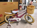 鳳凰（Phoenix）兒童自行車(chē)3-6-8-10歲鎂合金英倫風(fēng)男女孩童車(chē)小孩寶寶腳踏車(chē)單車(chē) 16寸 朱砂紅鎂合金車(chē)架+彩色輪胎 曬單實(shí)拍圖