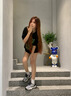 CHERY KALLY戚薇同款輕奢厚底老爹鞋女時尚2025春夏新款鞋子潮流增高運動女鞋 CHERY&KALLY 銀灰色 36 曬單實拍圖