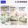 澳貝（auby）新生兒見面禮實(shí)用嬰幼兒床中床搖搖樂健身架腳踏琴防吐奶玩具禮物 曬單實(shí)拍圖