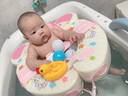 格威奈嬰兒免充氣游泳圈0-5歲寶寶可坐可躺大浮力防側翻防嗆水幼腋下圈 一圈兩用【星星兔】加大版面不側翻 曬單實(shí)拍圖
