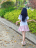 班尼路童裝女童裙子夏季兒童半身裙2025年新款洋氣學(xué)院風(fēng)短裙JK百褶裙 粉 BNL粉心兔寶寶QS 140 曬單實拍圖