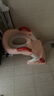 盟石兒童馬桶坐便器輔助器坐便圈1-3-5-12歲寶寶可折疊嬰兒階梯小馬桶 【升級(jí)穩(wěn)固三角】 安哥拉紅- 軟墊 曬單實(shí)拍圖