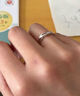 BJYL刻字情侶戒指一對戒女送老婆生日禮物時(shí)尚首飾品開(kāi)口素圈指環(huán)男女 情侶對戒 一對【送禮盒】 曬單實(shí)拍圖