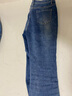 真維斯（JEANSWEST）牛仔褲女微喇2025夏季小個子高腰顯瘦馬蹄喇叭女褲子復(fù)古藍(lán)L 曬單實拍圖