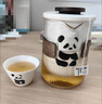 何佳功熊貓功夫茶具茶杯套裝潮流便攜式旅行茶具泡茶壺快客杯一套家用 逸遠熊貓快客杯3杯+收納包 曬單實(shí)拍圖