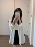 班尼路（Baleno）純棉長袖襯衫女2025新款寬松休閑襯衣女高級感通勤穿搭上衣薄外套 曬單實拍圖