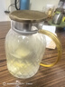 憶壺茶冷水壺玻璃涼水壺家用茶壺耐高溫大容量涼水杯夏季客廳果汁桶 【冷熱不懼】夏棠壺1800ml 曬單實拍圖