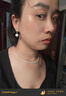 金杈小香風(fēng)雙C耳釘經(jīng)典珍珠愛心耳環(huán)中古vintage耳飾925銀針防過敏 C家高品質(zhì)對版耳釘01 曬單實拍圖