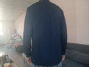 老爺車(chē)（LAOYECHE）5A抗菌長(cháng)袖t恤男秋季中年男士爸爸裝衣服含桑蠶絲中老年人上衣 曬單實(shí)拍圖