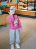LUSON小O寶Okids童裝寶寶衛褲女運動(dòng)2025秋季新款女童口袋圖案束腳長(cháng)褲 曬單實(shí)拍圖