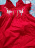 優(yōu)奇周歲女寶寶禮服夏季嬰兒夏裝衣服紅色旗袍連衣裙夏天抓周冠衣中式 曬單實拍圖