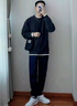 倉石一樹毛衣男士秋冬季2025新款潮流加厚圓領(lǐng)保暖打底針織衫潮 黑色 4XL 曬單實拍圖