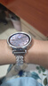 PENC IWATCH適用華為gt4女款表帶gt5女Fit3/4鑲鉆金屬watch3/4/5新款gt5pro表帶榮耀手鏈gt2腕表gt3表鏈高級(jí)感 滿天星鋯石-鏈?zhǔn)奖韼?鑲鉆殼【銀色】 適用華為GT4 曬單實(shí)拍圖