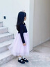 巴拉巴拉balaOne童裝兒童裙子女童連衣裙2025秋新款中幼童甜美拼接網(wǎng)紗裙 紅黑色調00369 130 曬單實(shí)拍圖