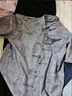 皮爾卡丹父親節(jié)亞麻唐裝男中老年人中式夏季衣服爺爺短袖爸爸夏裝套裝禮物 淺灰色 【套裝】 XL 曬單實拍圖