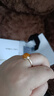 Amber Lollipop蜜蠟戒指女開口食指戒小眾s925銀戒生日七夕情人節(jié)禮物送女友老婆 黃色 曬單實(shí)拍圖