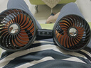 一粒 車(chē)載充電風(fēng)扇24v12伏大貨車(chē)汽車(chē)前后排吸盤(pán)電扇雙頭車(chē)用大風(fēng)力 吸盤(pán)款【獨立開(kāi)關(guān)/360°旋轉】 曬單實(shí)拍圖