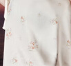 糖力【商場同款】夏新款啞光緞面印花荷葉邊飄帶吊帶連衣裙女 橘色 M 曬單實拍圖