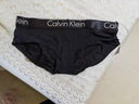 Calvin Klein內(nèi)衣【七夕禮物】女士ck莫代爾混紡防夾臀半包臀內(nèi)褲女QP1057A UB1-深黑色 1條 M 曬單實(shí)拍圖